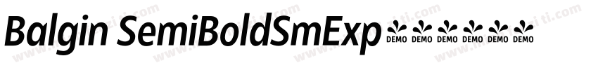 Balgin SemiBoldSmExp字体转换